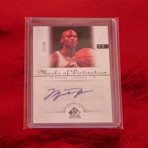 Michael Jordan Autograph Card REPRINT NOVELTY